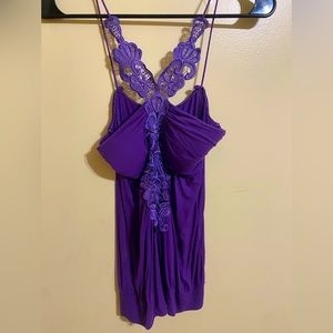 Y2K  sexy purple halter top